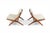 Wood Mid 20th Century Pair of Folke Ohlsson Scissor Chairs in Teak for Dux For Sale - Image 7 of 12