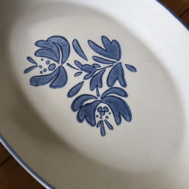 Classic and beautiful blue floral kitchen set. Made of heavy and durable ceramic. Plates vary 11 inches, 8 inches, and 5...