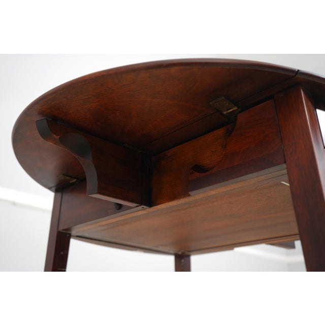 Henkel Harris Federal Style Mahogany Pembroke Drop Side Table For Sale - Image 16 of 18