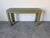 Vintage 1970s Organic Modern Harrison Van Horn Style Lacquered Grasscloth Console Table For Sale - Image 11 of 12