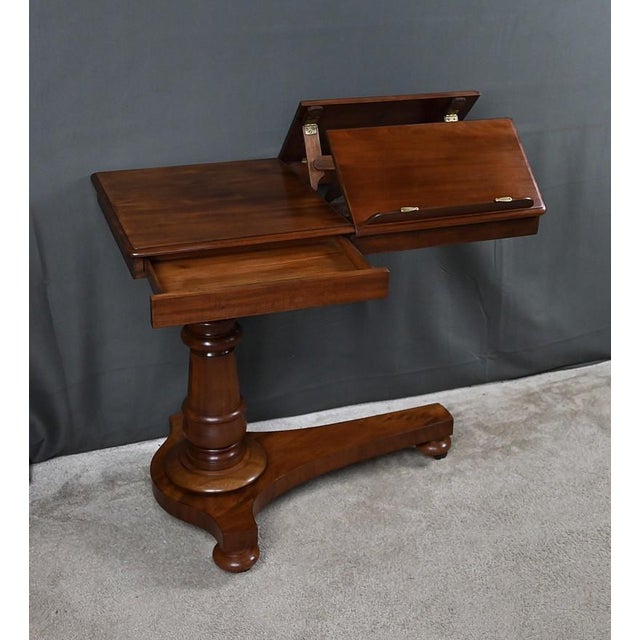 Victorian Mahogany Reading Table, England, Mid-19th Century For Sale - Image 16 of 18