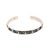 Metal Turquoise Evil Eye Sterling Silver Cuff Bangle Bracelet For Sale - Image 7 of 7