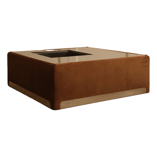 Vintage Italian Coffee Table in Metal, 1970s For Sale
