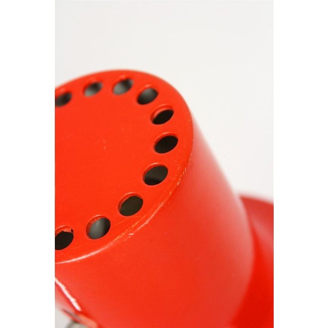 Red Table Lamp attributed to Josef Hurka for Napako, 1960s For Sale - Image 9 of 18
