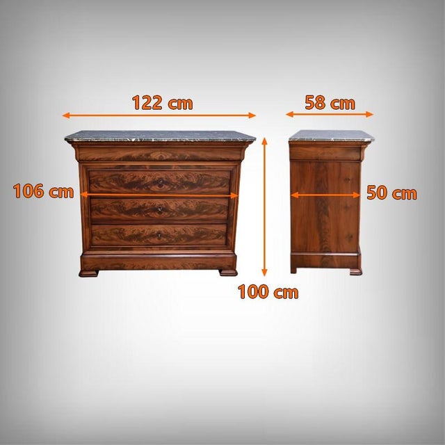 Louis Philippe Style Mahogany Chest of Drawers, Late 19th Century For Sale - Image 18 of 18