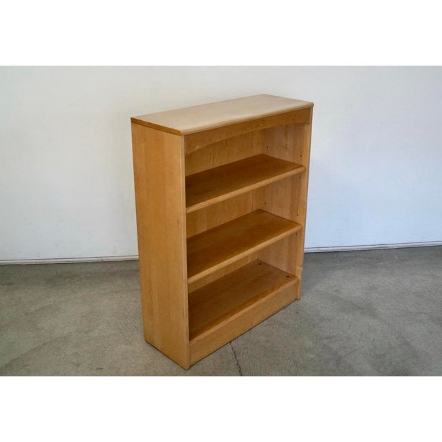 1990’s Postmodern Solid Maple Ethan Allen Bookcase For Sale In Los Angeles - Image 6 of 12