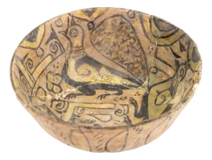 Nishapur Glazed Pottery Bowl
