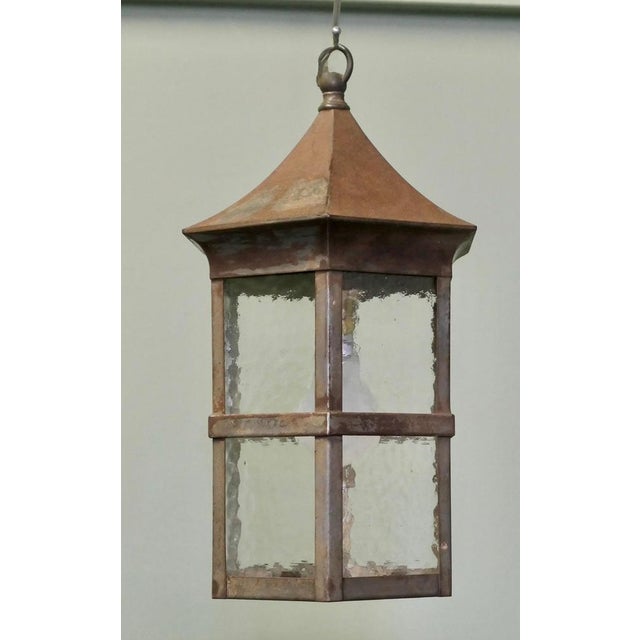 Hanging Lantern in Iron For Sale - Image 6 of 7