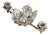 Flower Candleholder with Lotus Flower Heart Ashtray with Removable Petals in Silver-Plated Metal, 1960s For Sale