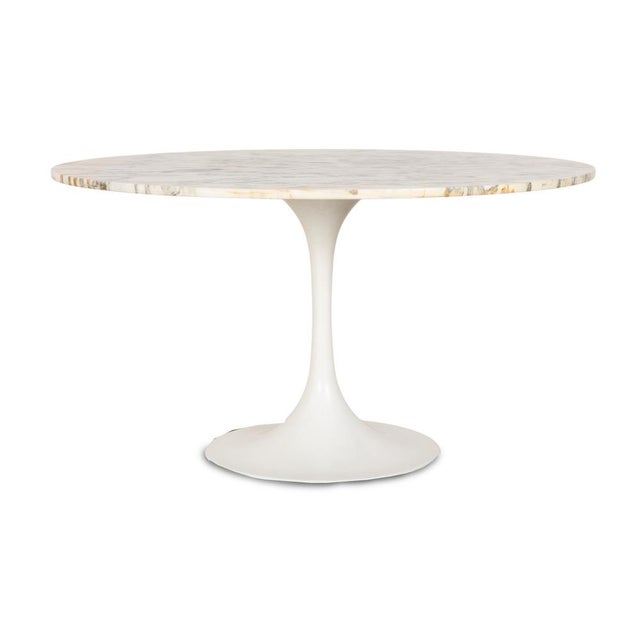 Tulip Marble Stone Dining Table by Eero Saarinen for Knoll Inc. / Knoll International For Sale - Image 9 of 9