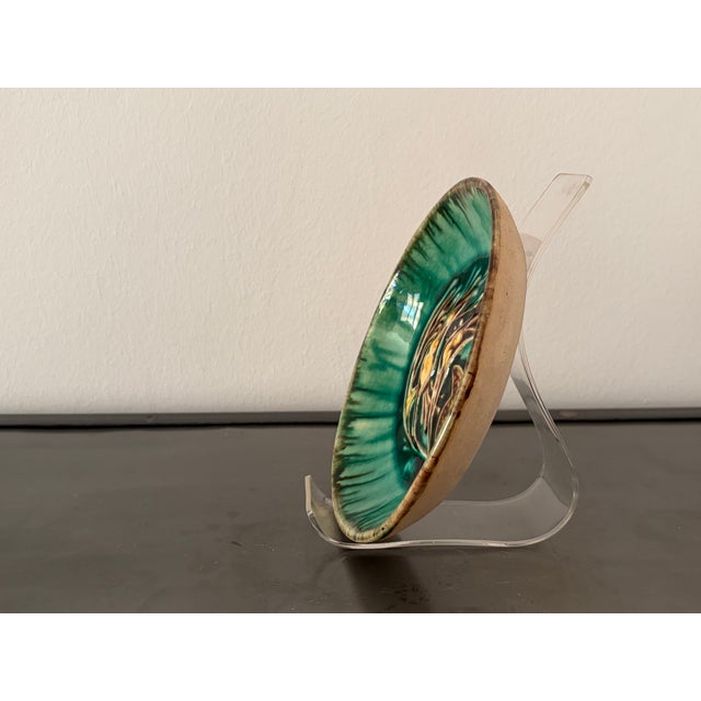 Maritime Wall Plate with Seaweed and Starfish from by Rügenkeramik Wilhelm Löber, GDR, 1960s For Sale - Image 4 of 18