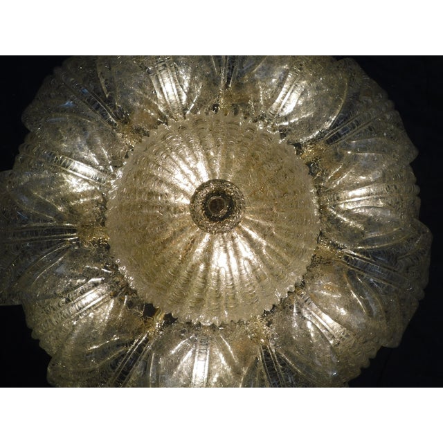 1960s Amber Graniglia Murano Flush Mount For Sale - Image 9 of 9