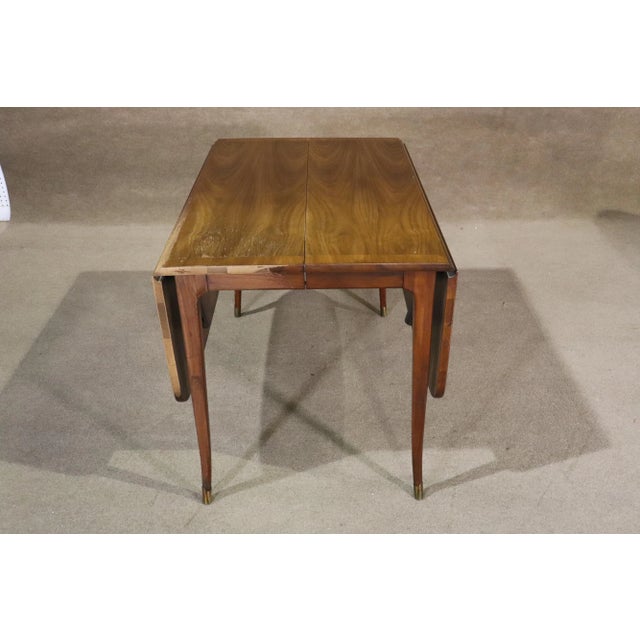 Mid 20th Century Mid 20th Century Drop Leaf Dining Table / Extra Leaves For Sale - Image 5 of 12