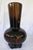 1960s Mid-Century Japanese Black Lacquered Wood Vase With Angelfish Maki-E Decoration 16.5” For Sale - Image 5 of 12