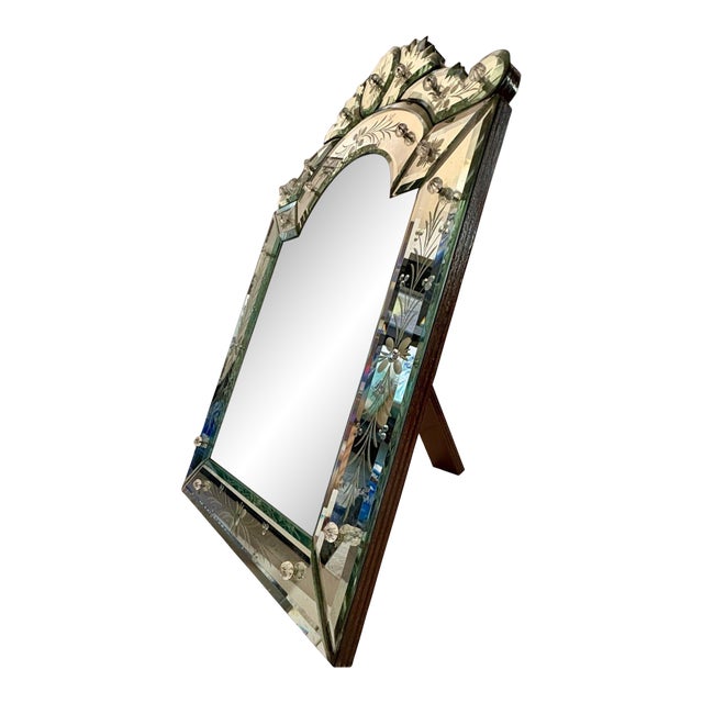 Venetian Murano Glass Dresser Mirror by Barbini For Sale