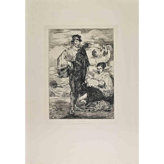 Édouard Manet, Figurative Scene, 1862, Etching, Unframed For Sale