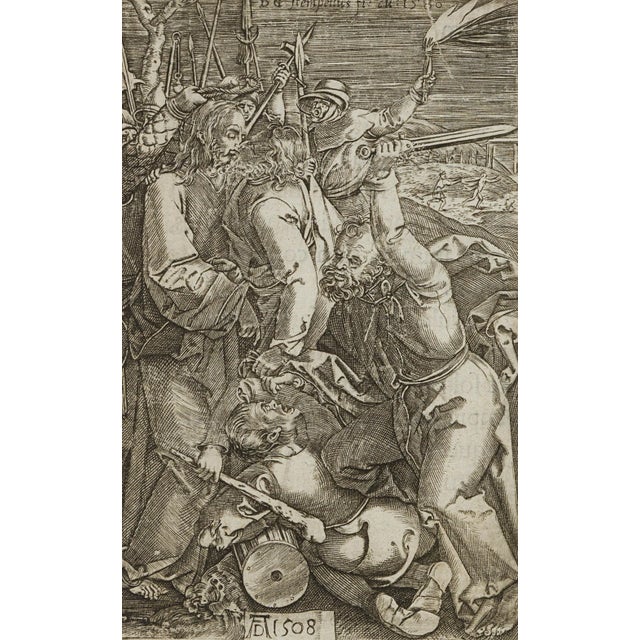After Dürer, D. Stampelius, Die Gefangennahme Christi, 1580, Copper on Paper For Sale - Image 5 of 5