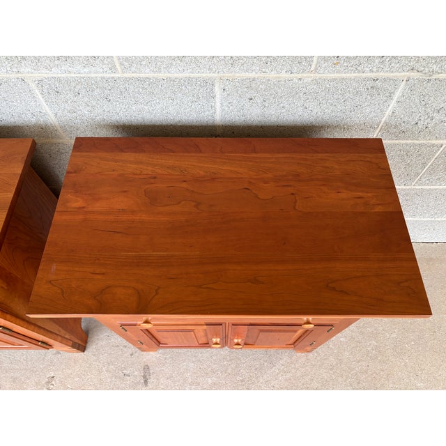 Wood Chatam Reproductions Shaker Style Nightstands - A Pair For Sale - Image 7 of 11