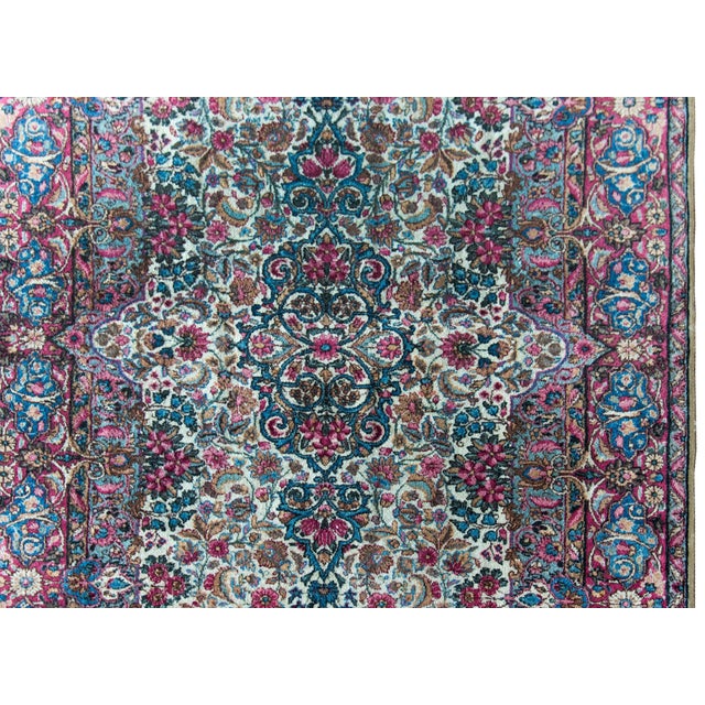 Early 20th Century Persian Kirman Rug For Sale - Image 9 of 16