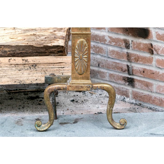 A Wonderful Collection of Antique Brass Fireplace Accessories For Sale - Image 9 of 12