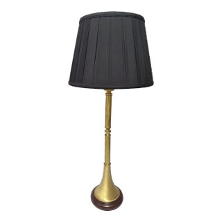 1970s Chapman Style Brass Trumpet Lamp For Sale