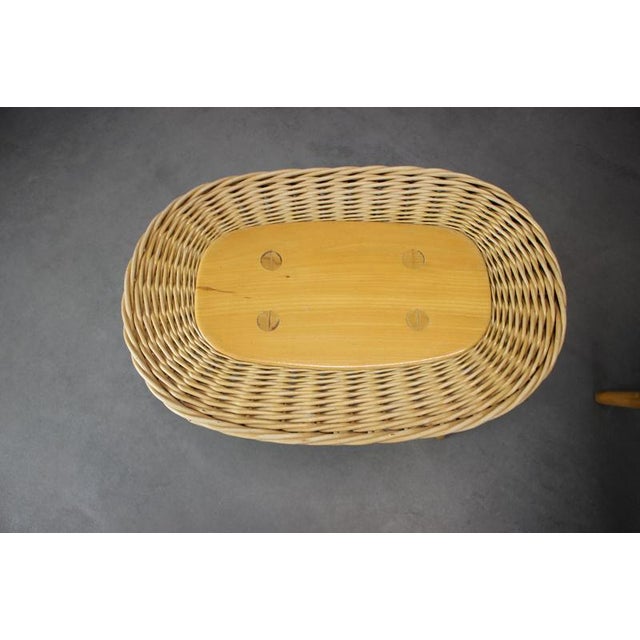 Mid-Century Rattan Seating Set attributed to Uluv, Czechoslovakia, 1960s, Set of 3 For Sale - Image 8 of 12