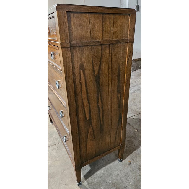 2010s Vanguard Furniture Julious Cabinet Tallboy/Secretary Desk For Sale - Image 5 of 14