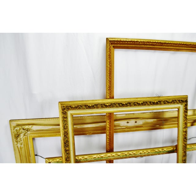Vintage Large Wood Picture Frames Group of 5 Chairish