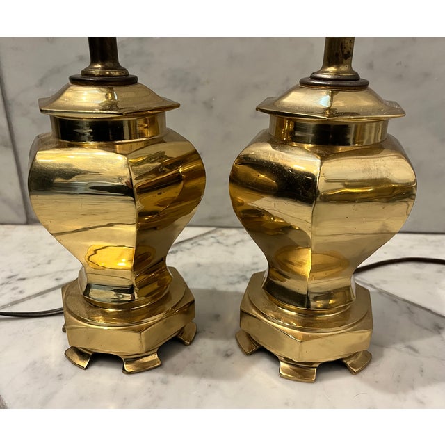 The most adorable pair of little lamps! These brass lamps are tiny but made of a nice heavy brass that gives them a...