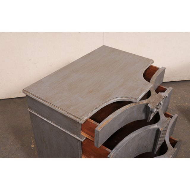 French Mid 20th Century "Fluted Column" Chests - A Pair For Sale - Image 9 of 12