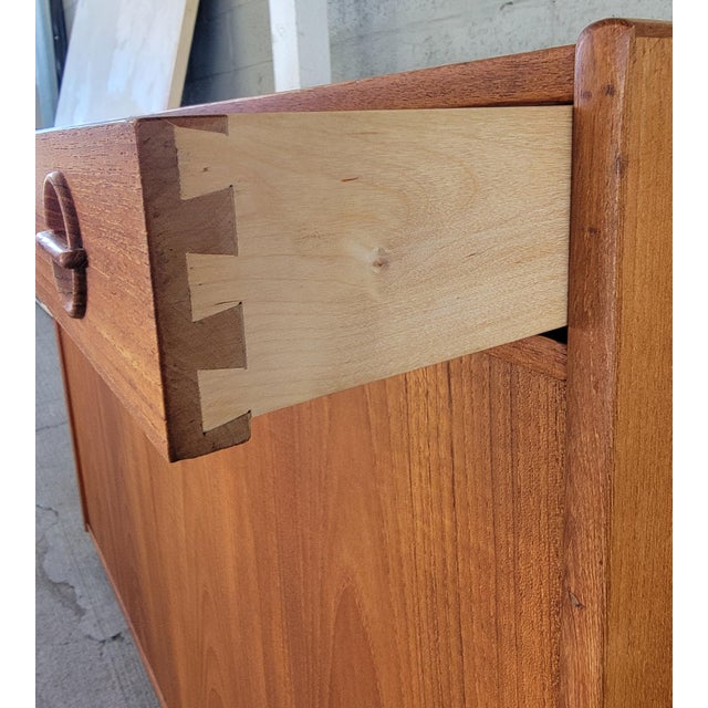Scandinavian Modern Teak Credenza by Tage Olofsson - A Pair For Sale In San Francisco - Image 6 of 18