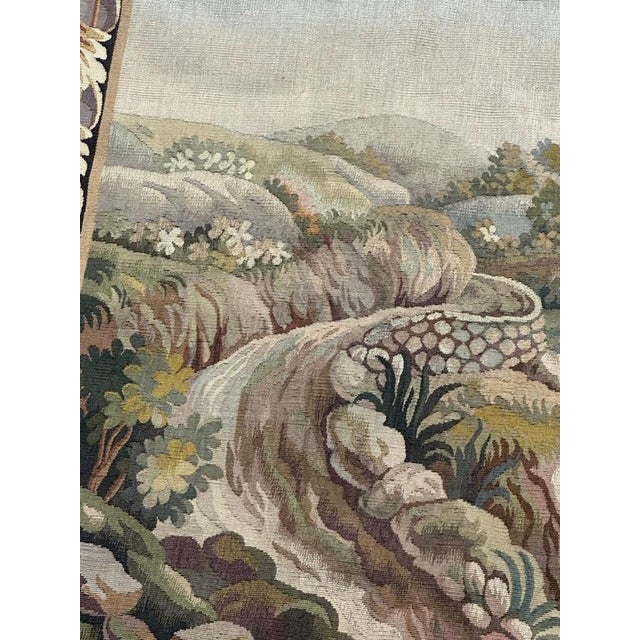 Mid-Century Modern French Handwoven Aubusson Tapestry, 1920s For Sale - Image 12 of 18