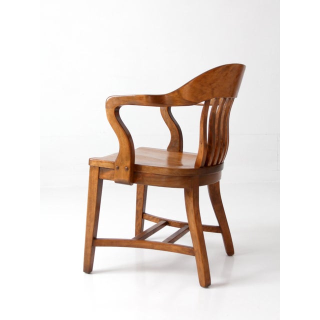 Wood Early 20th Century Windsor Captain's Chair For Sale - Image 7 of 15