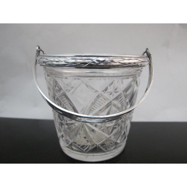 Mid 19th Century Gregoire & Cordonnier 19thc French Cut Glass & Sterling Silver Ice Bucket For Sale - Image 5 of 13