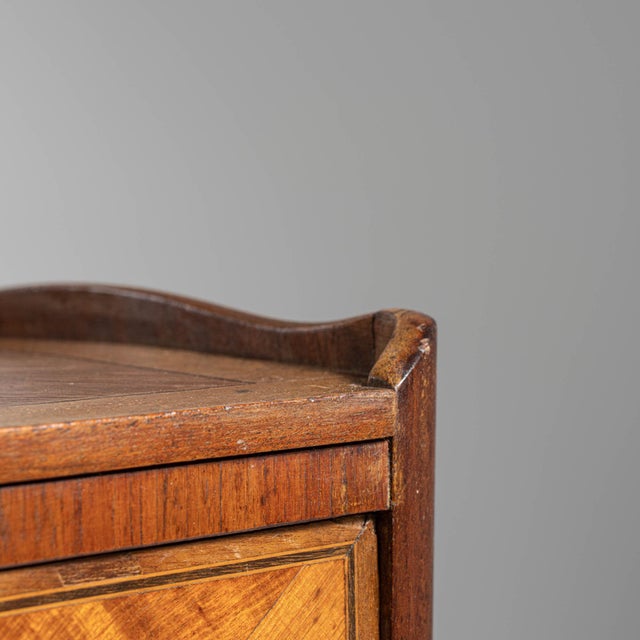 19th Century France Rich Walnut Brown Carved Walnut Side Cabinet For Sale - Image 10 of 10