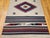 Vintage American Southwestern Saltillo Kilim Rug, Medallion & Striped Pattern, Ivory & Red, 5x7 For Sale - Image 18 of 18