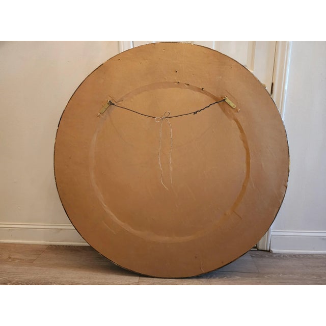 Large Round Ornate Mirror For Sale - Image 11 of 11