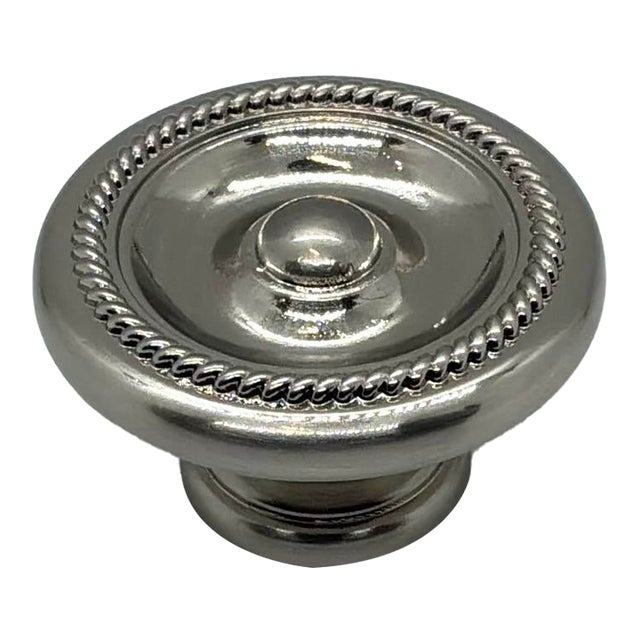 Hickory Chair Classical Knob Polished Nickel For Sale