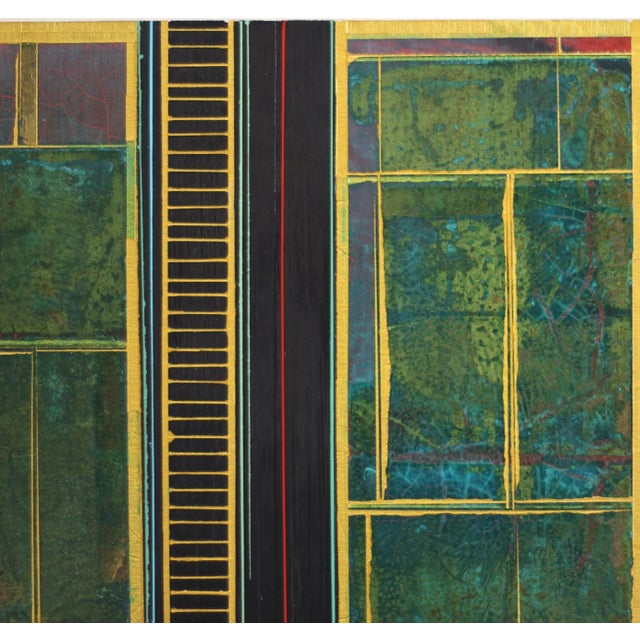 Alexander Eulert's original mixed media paintings on wood panels are abstract propositions of worlds where divergent...