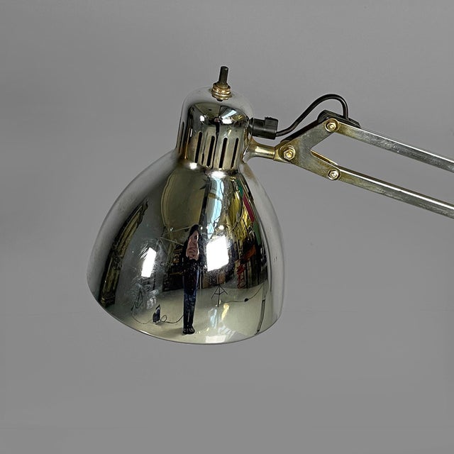 Naska Loris Adjustable Wall Clamp Lamp in Metal by Jac Jacobsen for Luxo, Norway, 1950s For Sale - Image 4 of 18