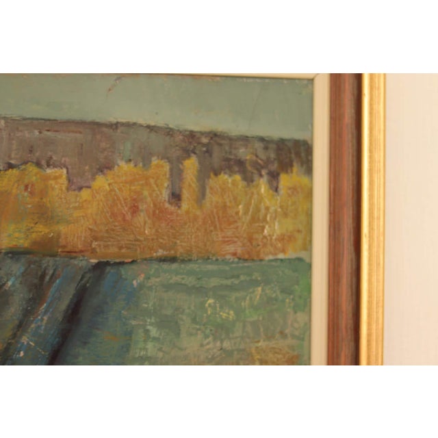 Bruno Forssberg, Field at Dusk, 1950s, Oil on Canvas, Framed For Sale - Image 7 of 16