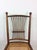 1920s Antique Oak Chair With Unique Turned Wood Back and Caned Seat For Sale - Image 5 of 12