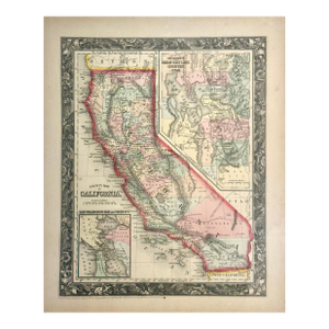California by Augustus Mitchell, 1860