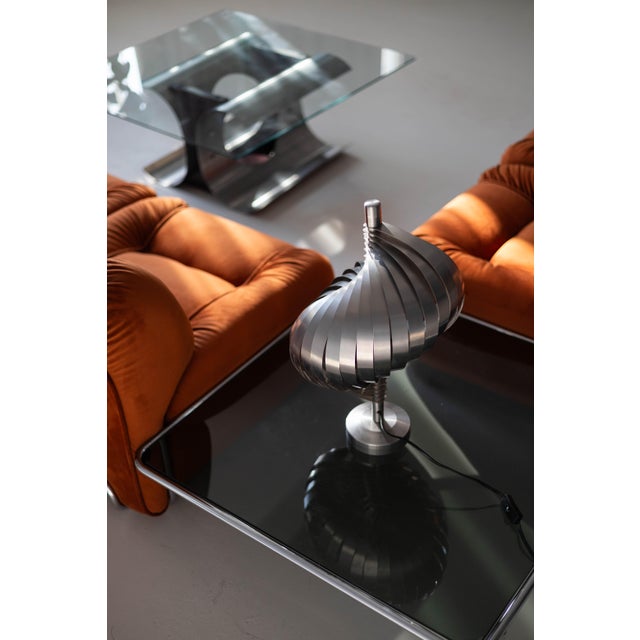 Vintage Spiral Table Lamp by Henri Mathieu, 1990s For Sale - Image 6 of 7