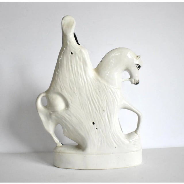 Ceramic Antique Staffordshire Scottish Hunter on Horseback Figurine For Sale - Image 7 of 9