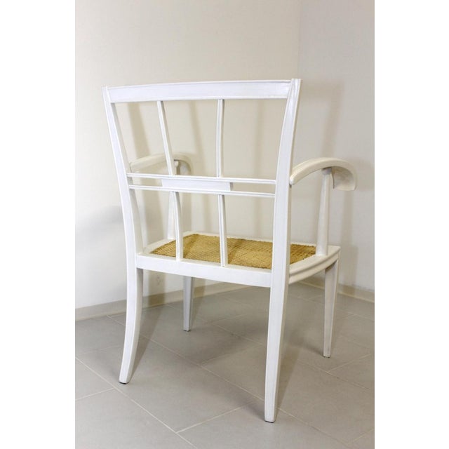 Art Nouveau White Lacquered Beech Armchair by Josef Hoffmann For Sale - Image 12 of 18