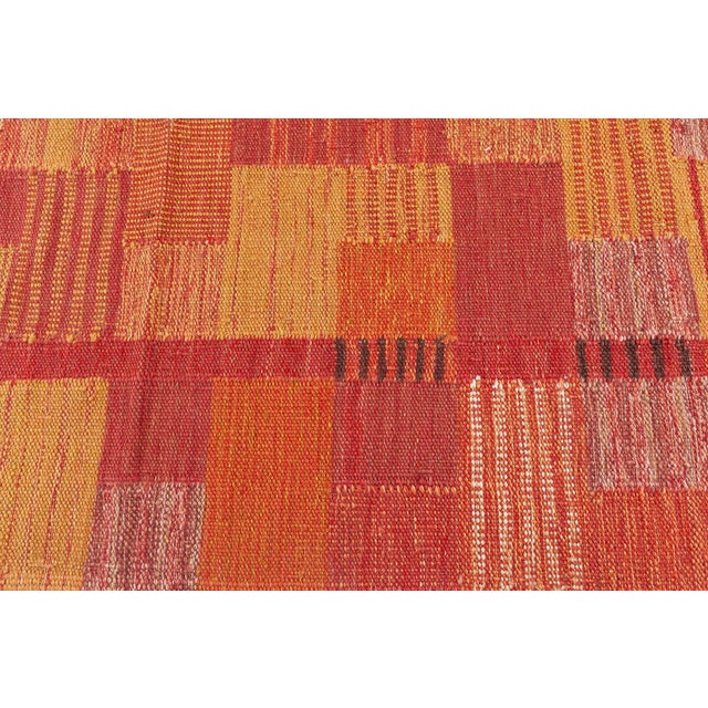Early 21st Century Vibrant Modern Swedish Flat Weave Wool Rug by Doris Leslie Blau For Sale - Image 5 of 6