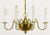 French Hand-Spun Brass Eight-Light Chandelier With Delicate Arms For Sale - Image 3 of 9