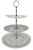 Vintage 3-Tier Pressed Glass Serving Stand For Sale - Image 4 of 12