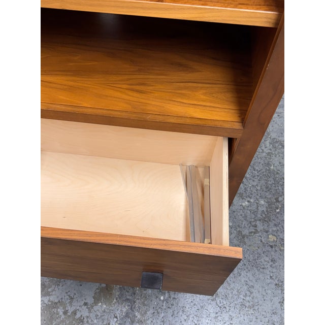 Wood Room & Board Woodwind Double File Drawer Bookcase For Sale - Image 7 of 12